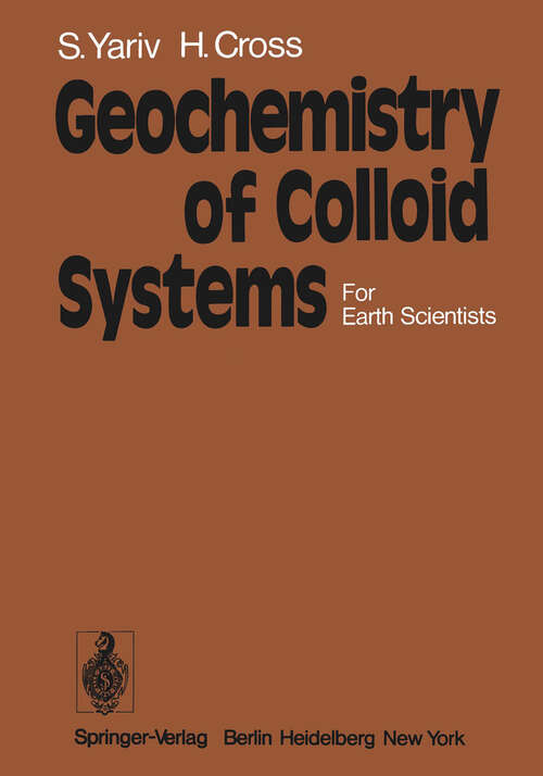 Book cover of Geochemistry of Colloid Systems: For Earth Scientists (1979)