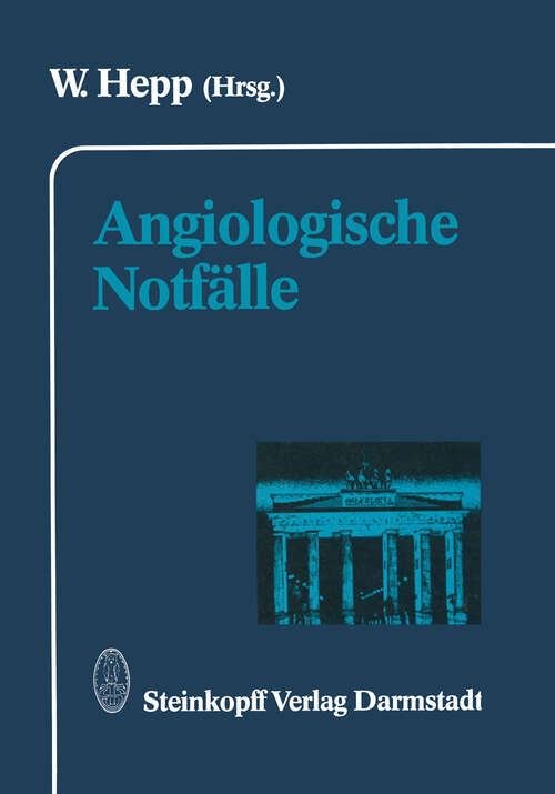 Book cover of Angiologische Notfälle (1991)