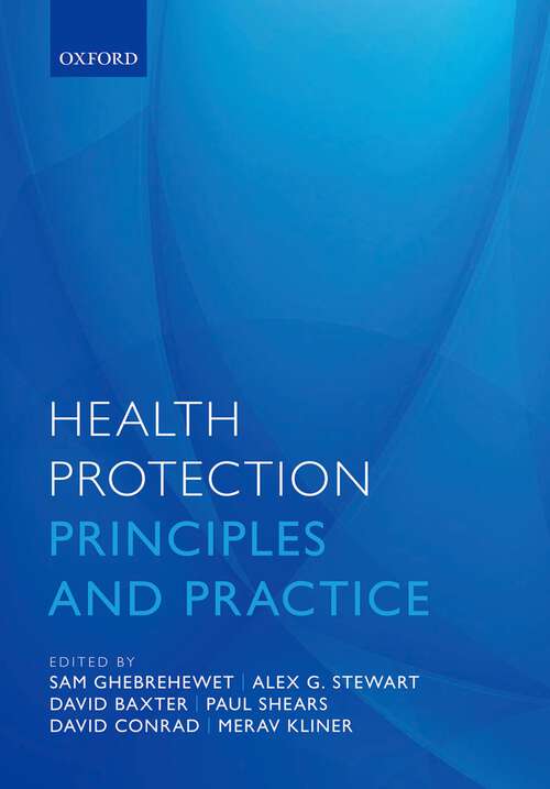 Book cover of Health Protection: Principles and practice
