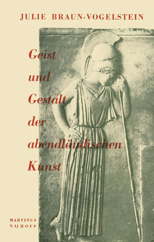Book cover of Geist und Gestalt der abendländischen Kunst (1957)