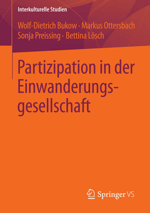 Book cover of Partizipation in der Einwanderungsgesellschaft (2013) (Interkulturelle Studien)