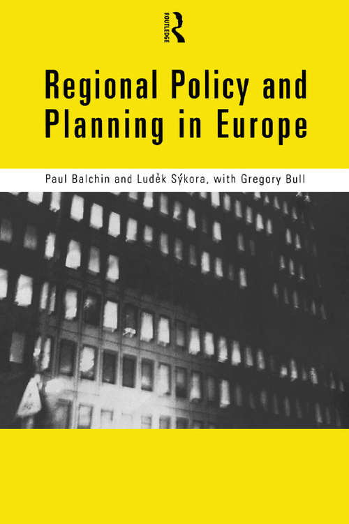 Book cover of Regional Policy and Planning in Europe
