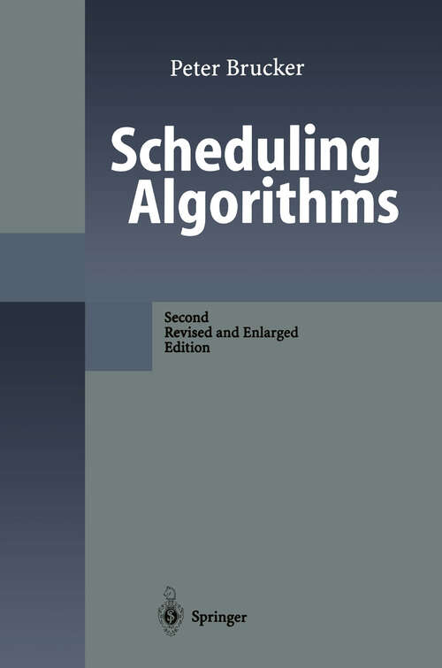 Book cover of Scheduling Algorithms (2nd ed. 1998)