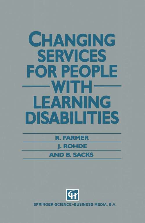 Book cover of Changing Services for People with Learning Disabilities (1993)