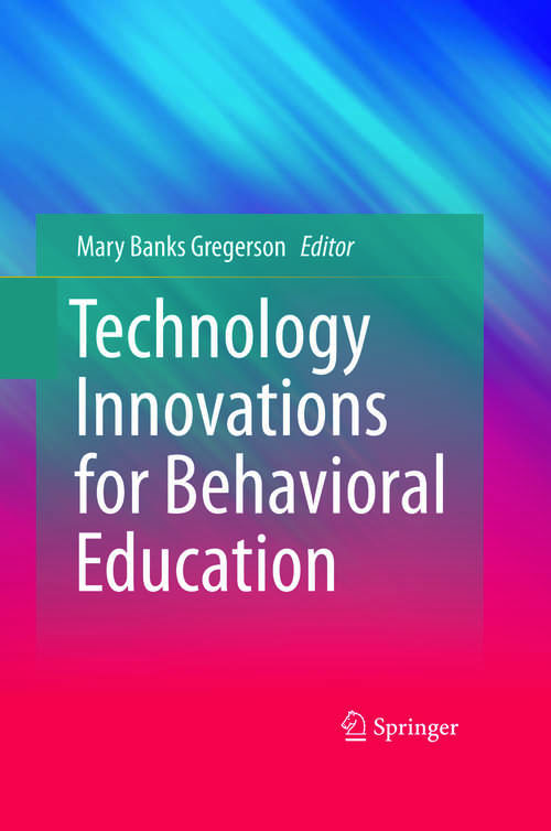 Book cover of Technology Innovations for Behavioral Education (2011)