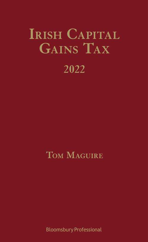 Book cover of Irish Capital Gains Tax 2022