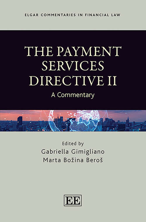 Book cover of The Payment Services Directive II: A Commentary (Elgar Commentaries in Financial Law series)