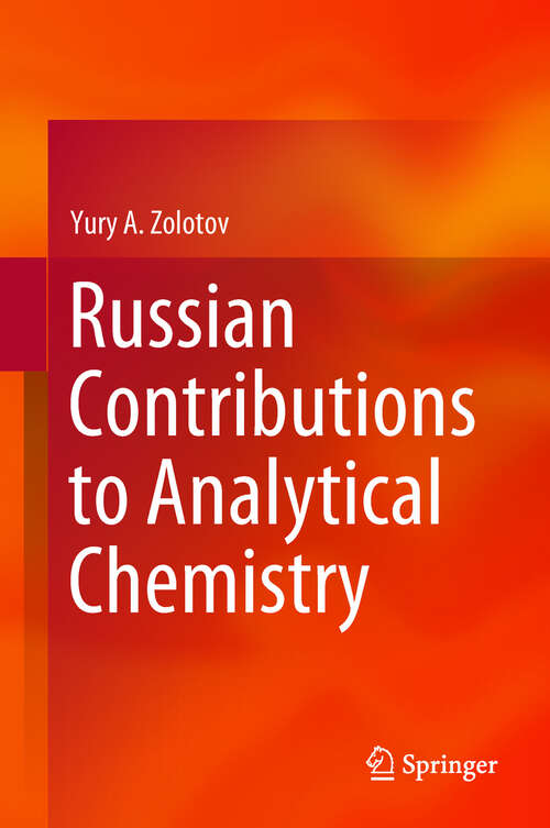 Book cover of Russian Contributions to Analytical Chemistry (1st ed. 2018)