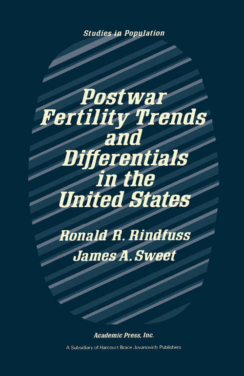 Book cover of Postwar Fertility Trends and Differentials in the United States