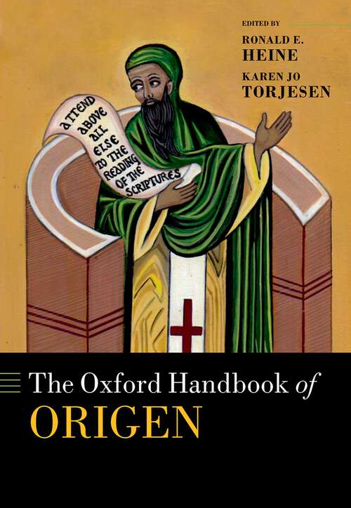 Book cover of The Oxford Handbook of Origen (Oxford Handbooks)