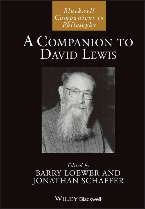 Book cover of A Companion to David Lewis (Blackwell Companions to Philosophy)