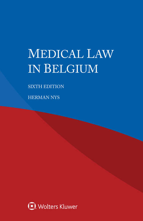 Book cover of Medical Law in Belgium (6)