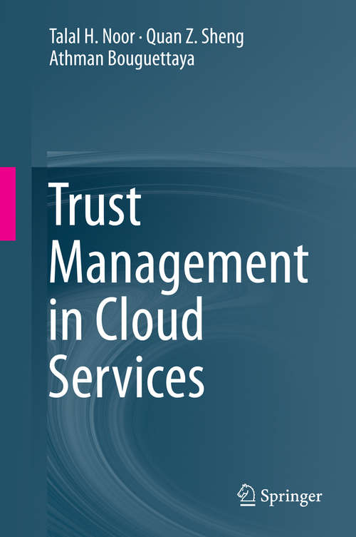 Book cover of Trust Management in Cloud Services (2014)