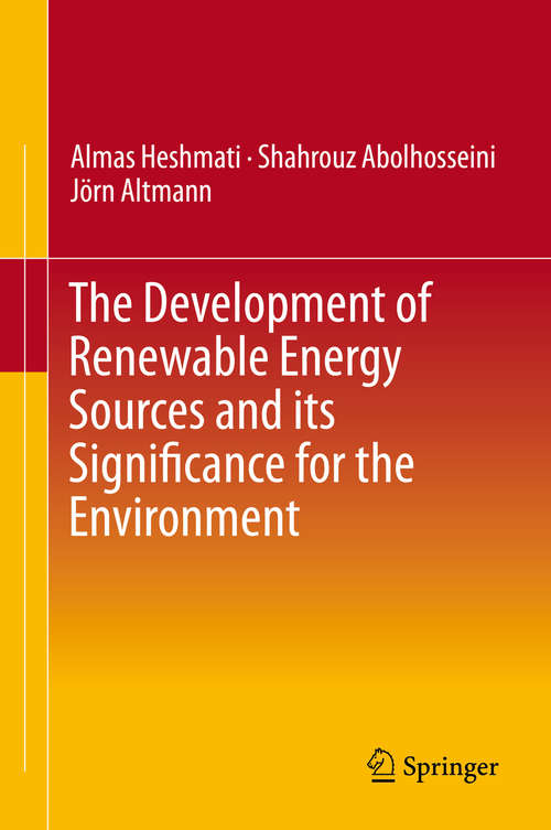 Book cover of The Development of Renewable Energy Sources and its Significance for the Environment (2015)