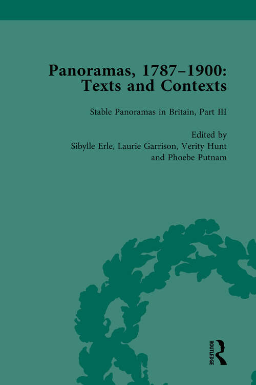 Book cover of Panoramas, 1787–1900 Vol 3: Texts and Contexts