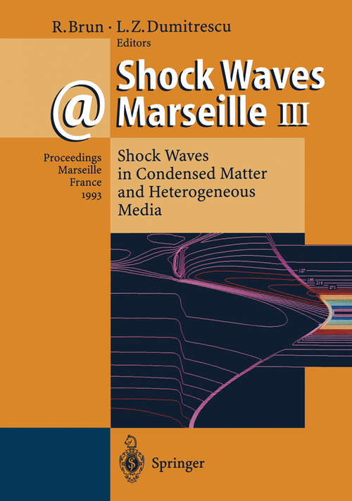 Book cover of Shock Waves @ Marseille III: Shock Waves in Condensed Matter and Heterogeneous Media (1995)