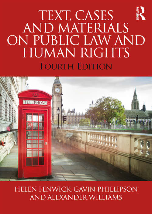 Book cover of Text, Cases and Materials on Public Law and Human Rights (4)