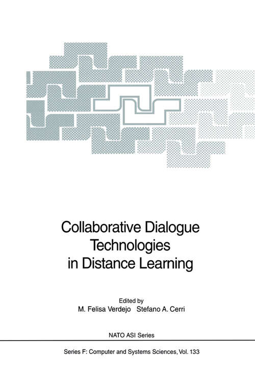 Book cover of Collaborative Dialogue Technologies in Distance Learning (1994) (NATO ASI Subseries F: #133)