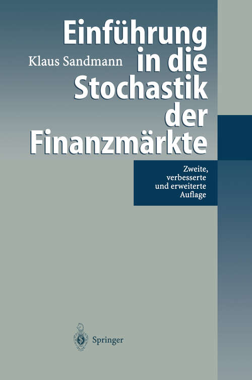 Book cover of Einführung in die Stochastik der Finanzmärkte (2. Aufl. 2001)