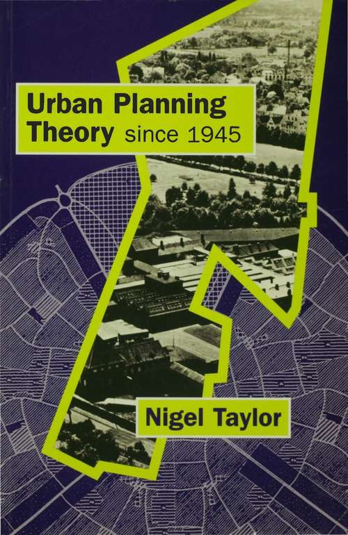 Book cover of Urban Planning Theory since 1945