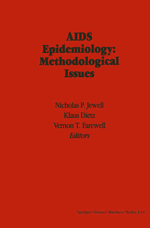Book cover of AIDS Epidemiology: Methodological Issues (1992)
