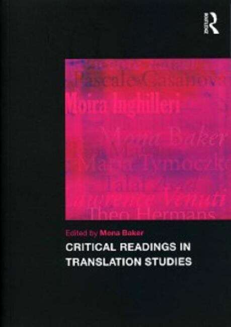 Book cover of Critical Readings In Translation Studies (PDF) ((1st edition))