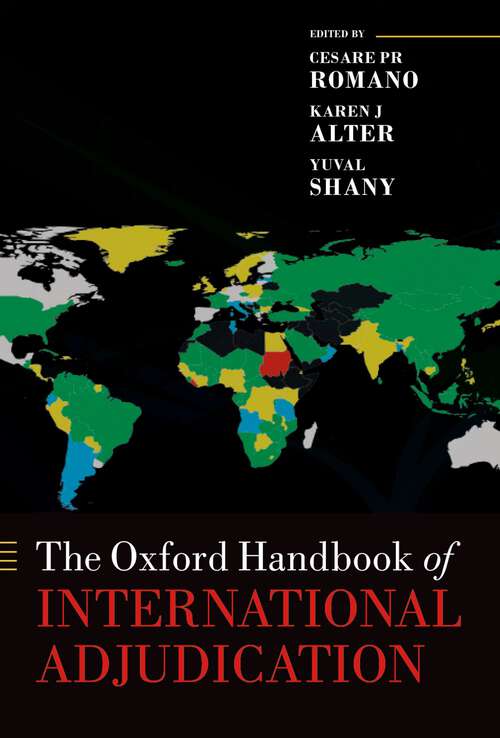 Book cover of The Oxford Handbook of International Adjudication (Oxford Handbooks)