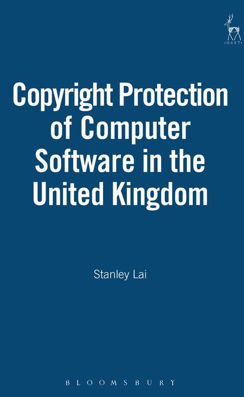 Book cover of Copyright Protection of Computer Software in the United Kingdom