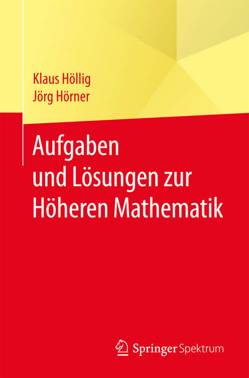 Book cover of Aufgaben und Lösungen zur Höheren Mathematik