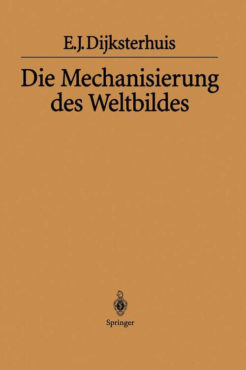 Book cover of Die Mechanisierung des Weltbildes (1956)