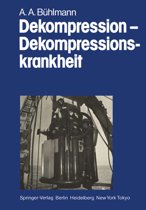 Book cover of Dekompression — Dekompressionskrankheit (1983)