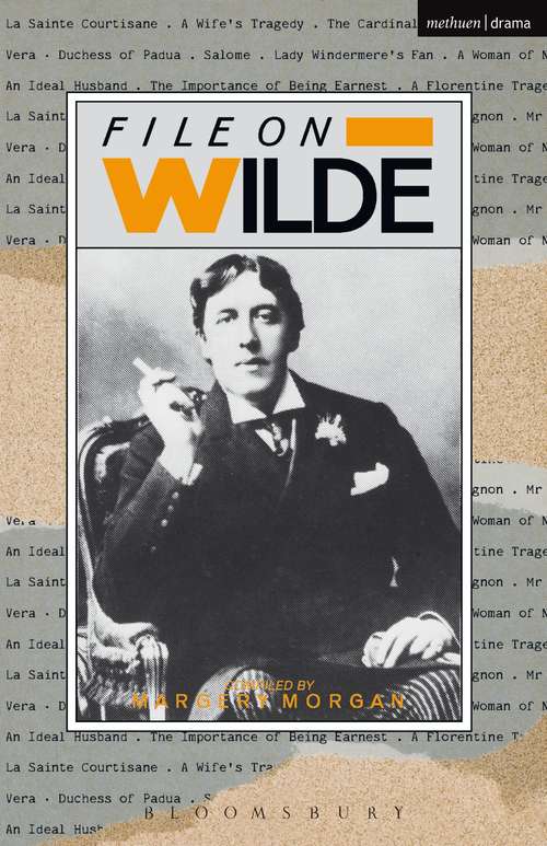 Book cover of File On Wilde (Plays and Playwrights)