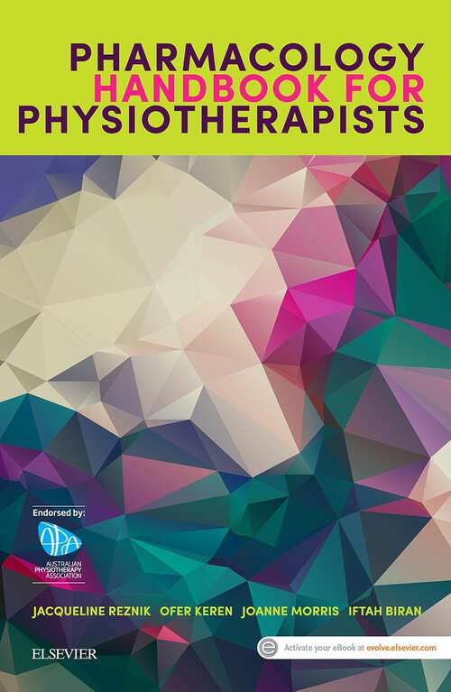 Book cover of Pharmacology Handbook for Physiotherapists