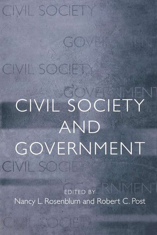 Book cover of Civil Society and Government (PDF)