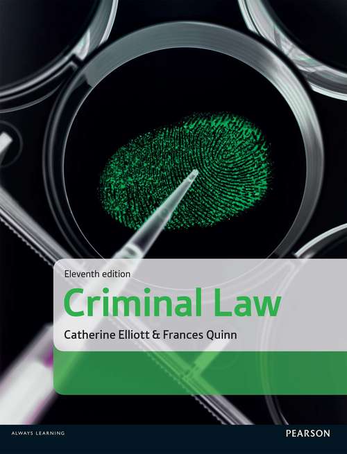 Book cover of Criminal Law