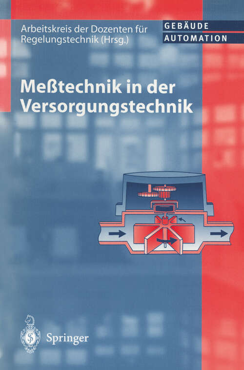 Book cover of Meßtechnik in der Versorgungstechnik (1997)