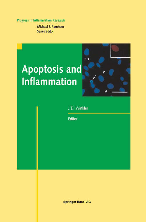 Book cover of Apoptosis and Inflammation (1999) (Progress in Inflammation Research)