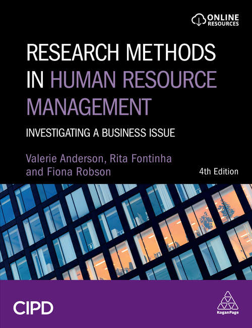 Book cover of Research Methods in Human Resource Management: Investigating a Business Issue (4)