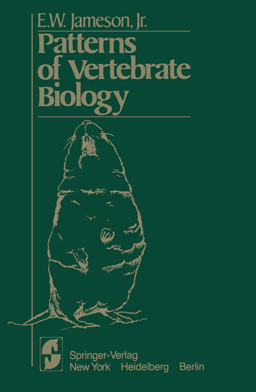 Book cover of Patterns of Vertebrate Biology (1981)