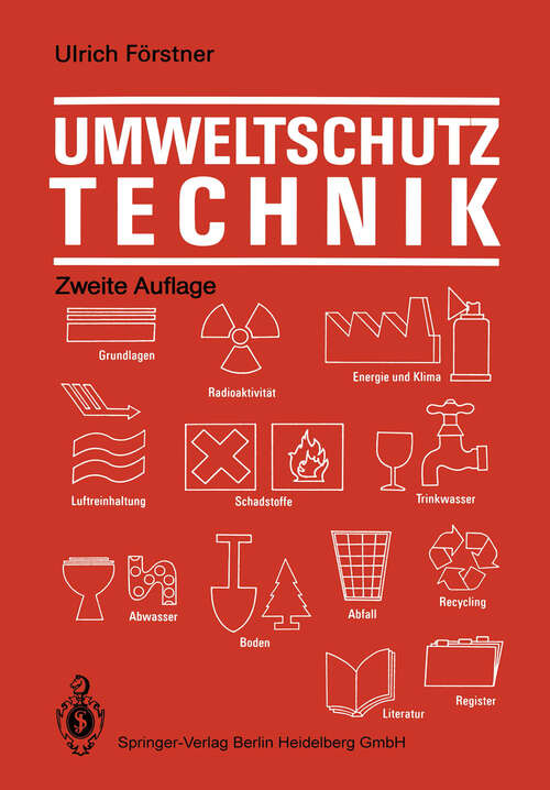 Book cover of Umweltschutztechnik: Eine Einführung (2. Aufl. 1991)