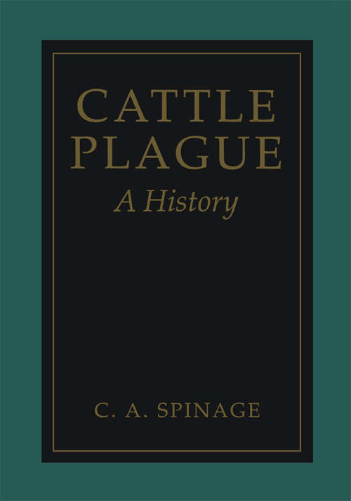 Book cover of Cattle Plague: A History (2003)