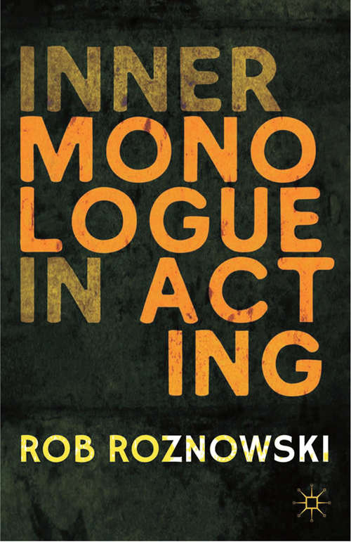 Book cover of Inner Monologue in Acting (2013)