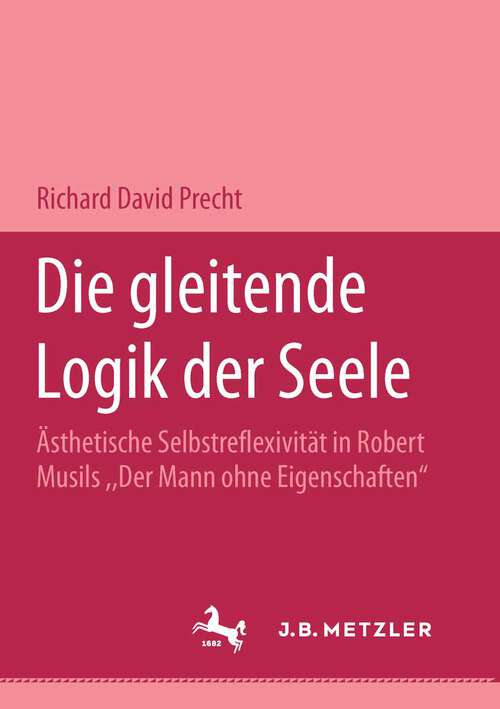 Book cover of Die gleitende Logik der Seele: Ästhetische Selbstreflexivität in Robert Musils "Der Mann ohne  Eigenschaften" (1. Aufl. 1996)