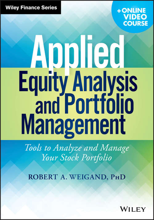 Book cover of Applied Equity Analysis and Portfolio Management: Tools to Analyze and Manage Your Stock Portfolio (Wiley Finance)