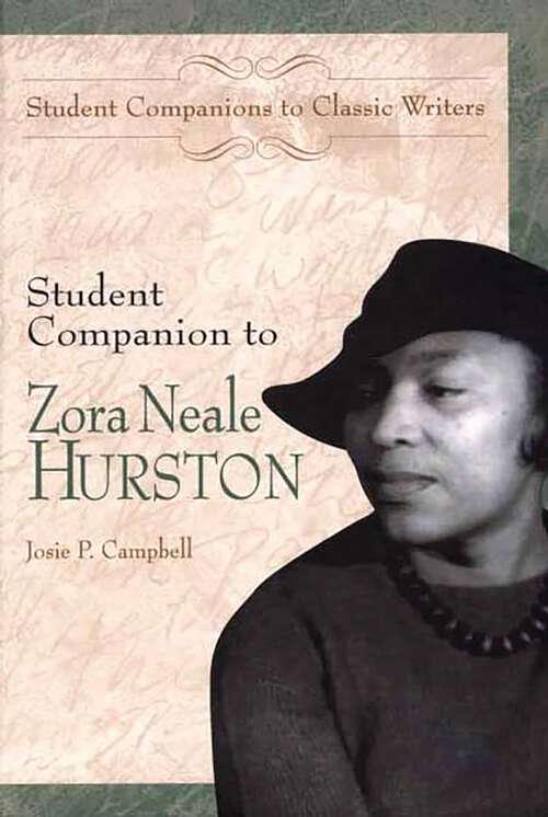 Book cover of Student Companion to Zora Neale Hurston (Student Companions to Classic Writers)