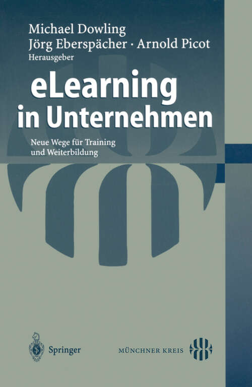 Book cover of eLearning in Unternehmen: Neue Wege für Training und Weiterbildung (2003)