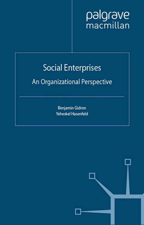 Book cover of Social Enterprises: An Organizational Perspective (2012)