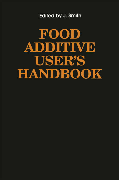 Book cover of Food Additive User’s Handbook (1991)