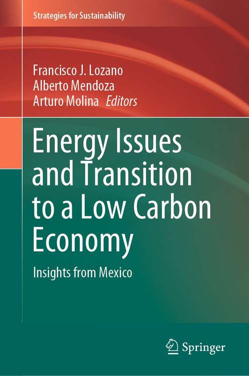 Book cover of Energy Issues and Transition to a Low Carbon Economy: Insights from Mexico (1st ed. 2022) (Strategies for Sustainability)