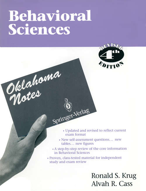 Book cover of Behavioral Sciences (4th ed. 1995) (Oklahoma Notes)